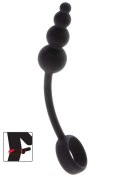 Anal Snake Plug & Penis Ring Black