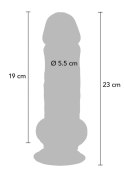Deluxe Dual Density Thick Dildo TPE 23 cm