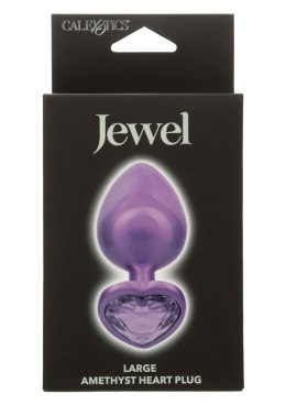 Diamond Heart Plug Large Purple