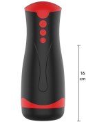 Masturbator Vibrating&Squeeze Black