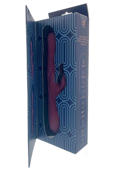PULZ MORGAN UP AND DOWN DUO VIBRATOR WITH ROTATING BEADS