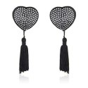 Heart shine nipples tassels (argento)