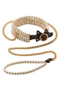 GUILTY PLEASURE LUMINIOUS PEARL LEASH AND COLLAR