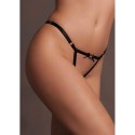 Aime - Brief with Open Crotch and Buttock, Adjustable Slider and Golden Details - One Size
