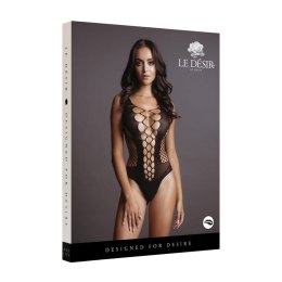 Contrast Fence Net Teddy - One Size