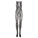 Criss Cross Neck Bodystocking - One Size