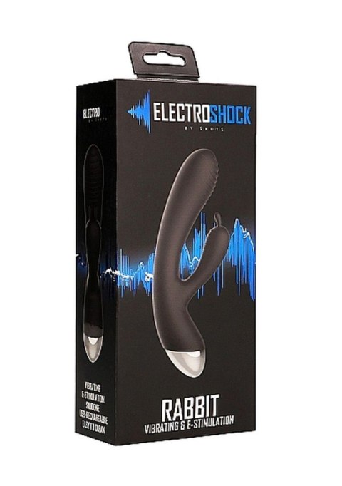 E-Stimulation Rabbit Vibrator - Black
