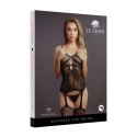 Suspender Rhinestone Bodystocking - One Size