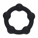 Beaded Silicone Cockring - M - 35mm - Black