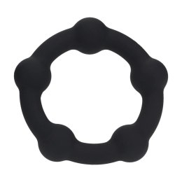Beaded Silicone Cockring - S - 30mm - Black