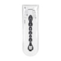 Beaded Snake Silicone Anal Probe with Loop - Black