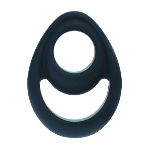Double Ergo Silicone Cockring - Black