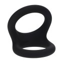 Double O Silicone Cockring - L - Black