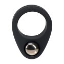 Liquid Silicone Single Weighted Ball Cockring - Black