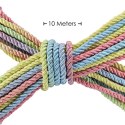 Polyester Bondage Rope - 32.8 ft / 10 m - Multicolor Pastel