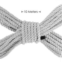 Polyester Bondage Rope - 32.8 ft / 10 m - Silver