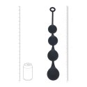 Silicone Waterdrop Anal Balls - XL - 50mm - Black