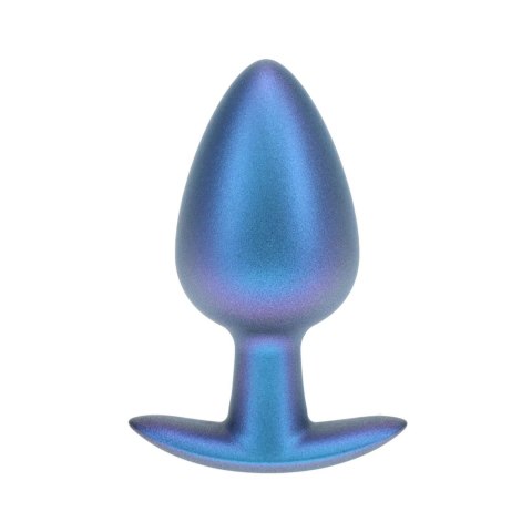 Smooth Silicone Anal Plug - Large - 3.5" / 8,9 cm - Metallic Blue