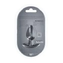 Smooth Silicone Anal Plug - Medium - 3.1 / 7,9 cm - Gunmetal