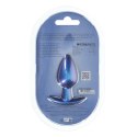 Smooth Silicone Anal Plug - Medium - 3.1 / 7,9 cm - Metallic Blue