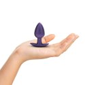 Smooth Silicone Anal Plug - Medium - 3.1 / 7,9 cm - Metallic Purple