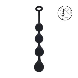 Waterdrop Silicone Anal Balls -M - 30mm - Black