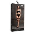 Ananke XII - Three Piece with Choker, Bandeau Top and Pantie with Garters - One Size