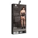 Ananke XII - Three Piece with Choker, Bandeau Top and Pantie with Garters - One Size