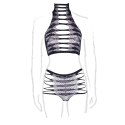 Carpo XLVI - Two Piece with Turtleneck, Crop Top and Pantie - Plus Size