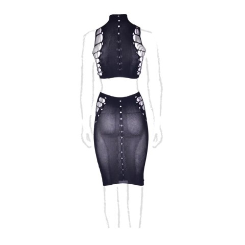 Kala XXXVII - Two Piece with Turtleneck, Crop Top and Skirt - Plus Size