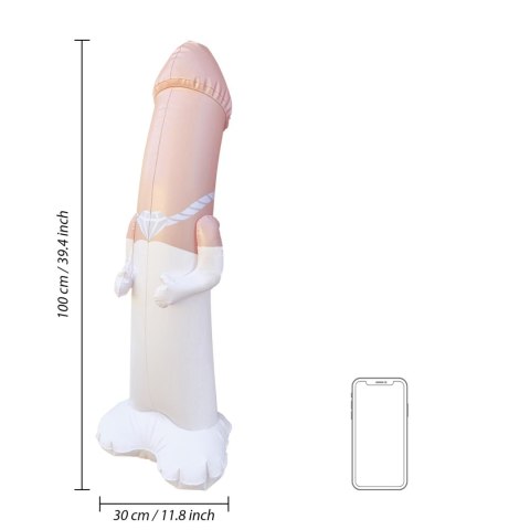 Inflatable Bride Bop Bag - Flesh