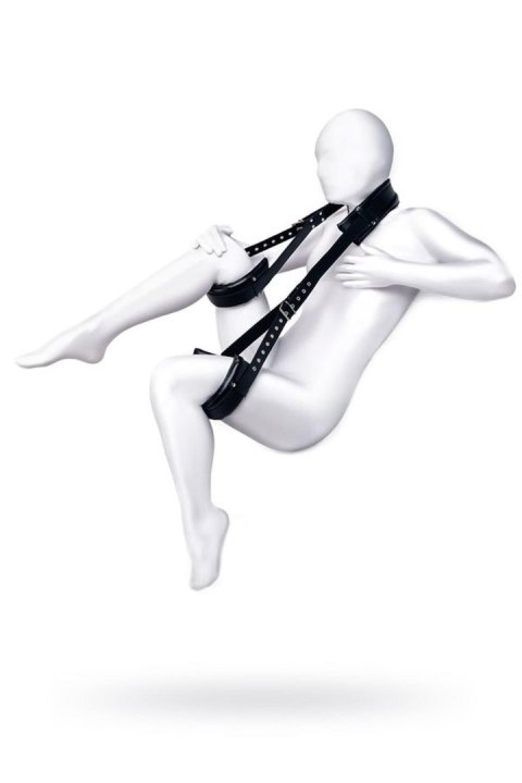 Anonymo fixing sling, PU leather, black, 145 cm