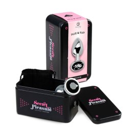 BLACK JEWELLED METAL BUTT PLUG M