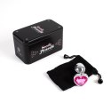 PINK HEART METAL BUTT PLUG S