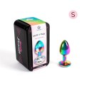 RAINBOW METAL BUTT PLUG S