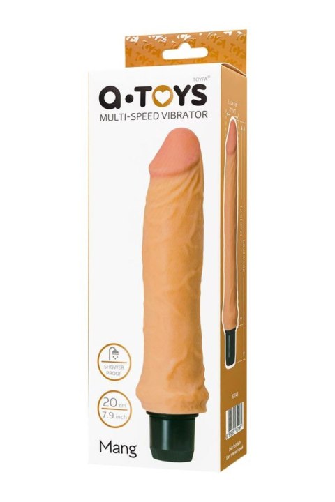 A-TOYS, Realistic vibrator, TPE, Multi-speed, 17 cm