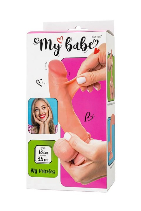 Dildo My Babe My Priceless Realistic Dildo, TPE, Nude, 18 cm