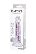 Flexible dildo A-Toys Paret, transparent, 18 cm