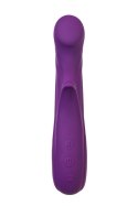 Vibrating roller with Up&Down functions by JOS Julli, silicone, purple, 20.5 cm