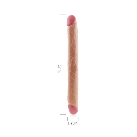 17"" King Size Realistic Slim Ultra Double Dildo