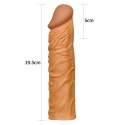 Add 2"" Pleasure X Tender Penis Sleeve Brown