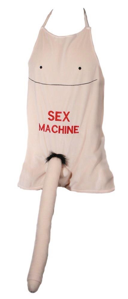 Apron with a plush penis
