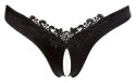 G-String Pearls black S