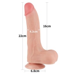 8.5'' Sliding Skin Dual Layer Dong Flesh