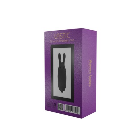 Stymulator-Wibrator - Lastic pocket vibe Rabbit Black