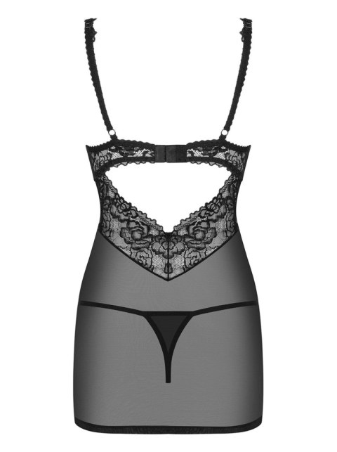 Bielizna- 867-CHE-1 koszulka i stringi S/M