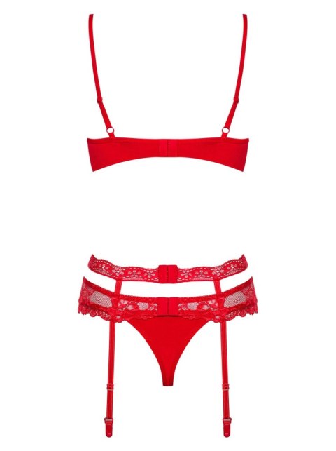 Bielizna-Heartina komplet 3-częściowy S/M