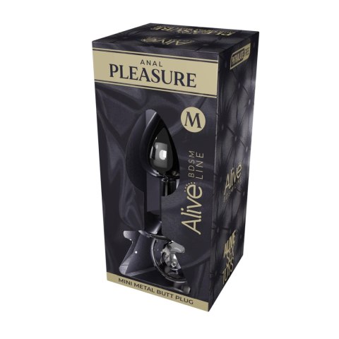 Mini Metal Butt Plug M clear