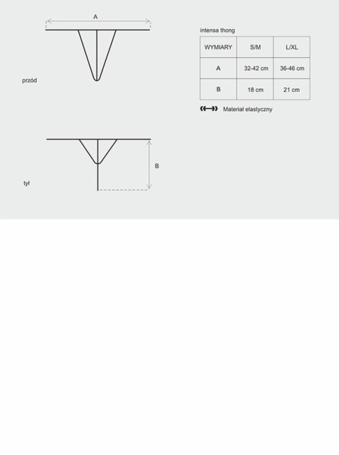 Bielizna-Intensa stringi L/XL