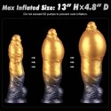 10'' Dual Density Silicone Inflatable Dildo